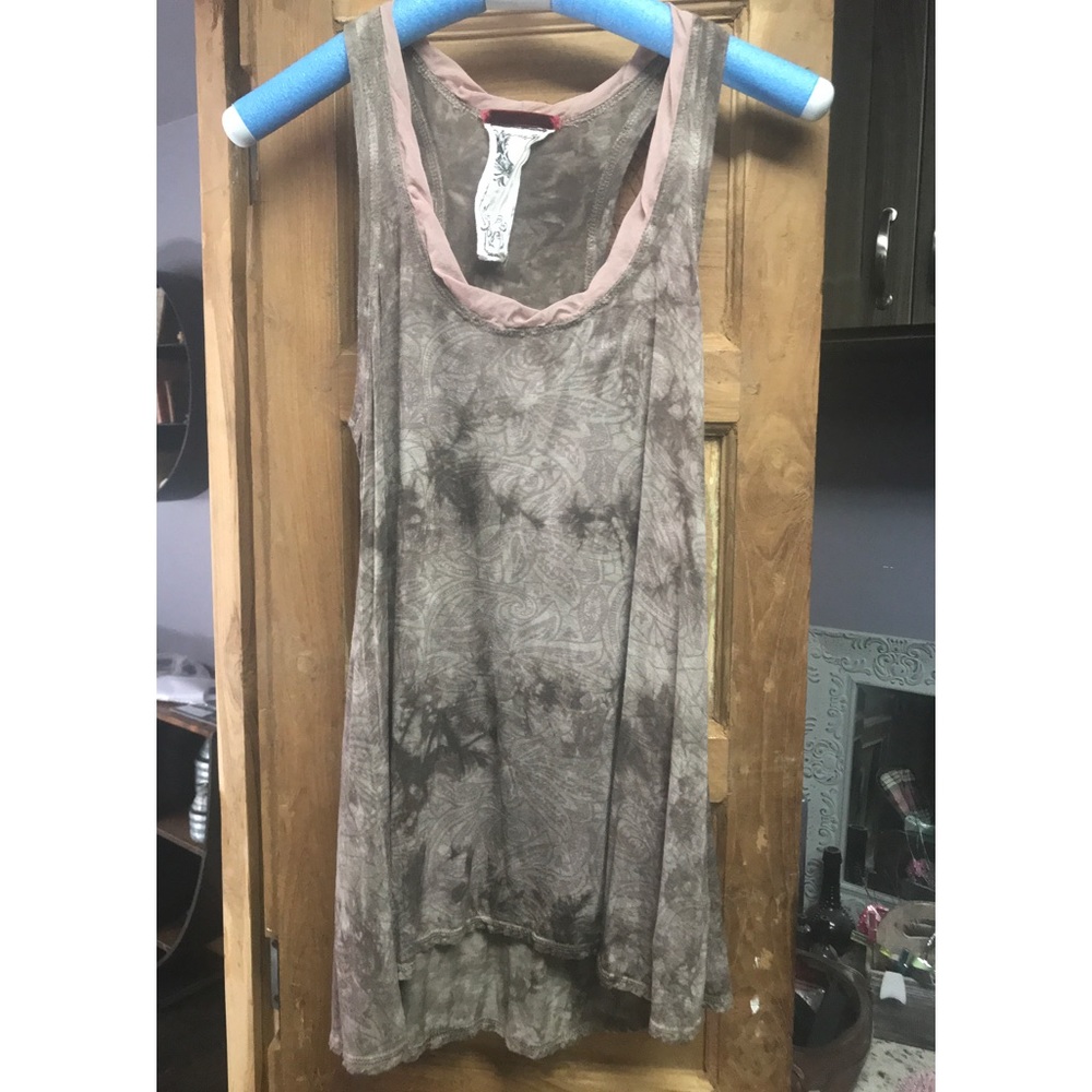 Asymmetrical high low tunic tank top boho medium Scrapbook